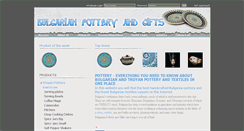 Desktop Screenshot of bulgarianpotteryandgifts.com